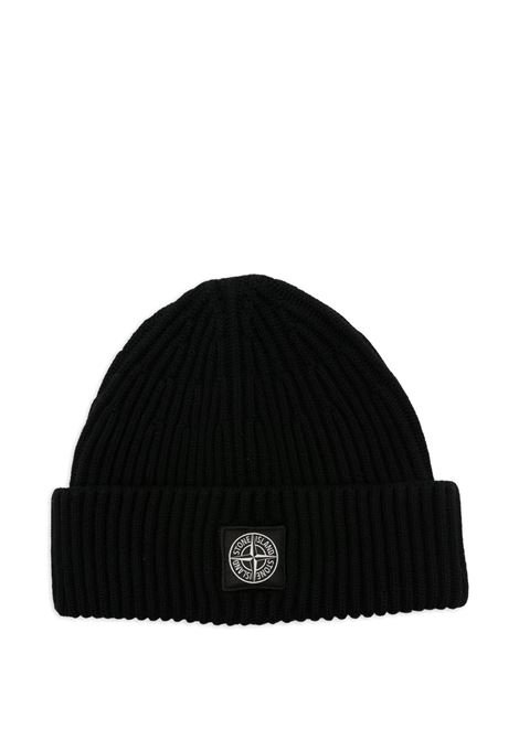 beanie full rib uomo nero STONE ISLAND | K2S15 N100002 S00C3V0029